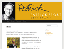 Tablet Screenshot of patrickfrost.com.au